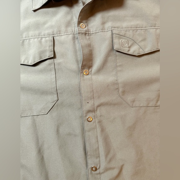 5.11 Tactical Men's Freedom Flex Woven Short Sleeve Tactical Shirt Gorpore Sz L - Picture 7 of 16